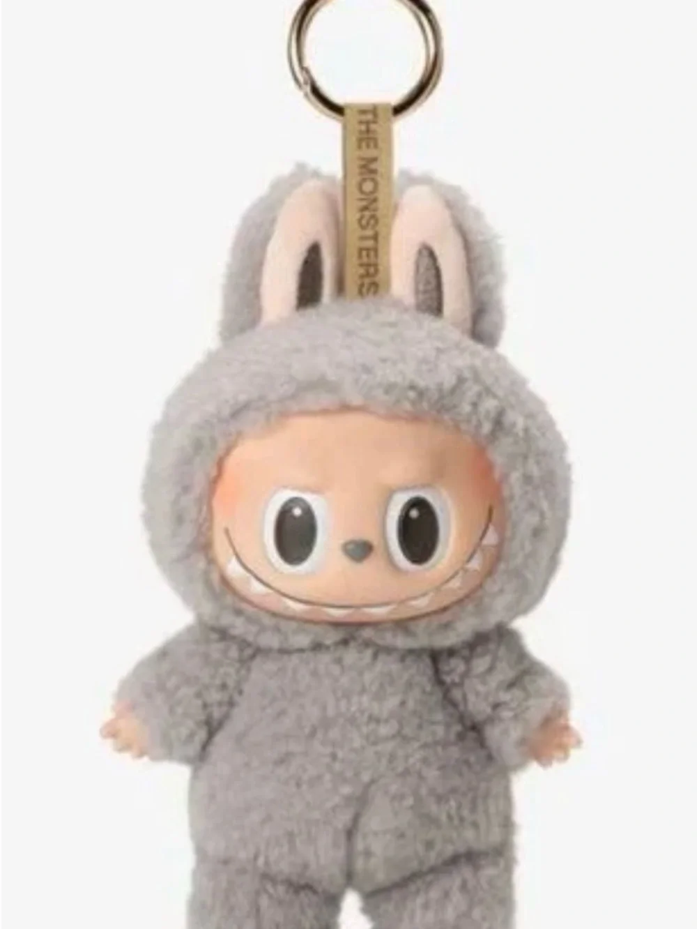 AUTHENTIC The Monsters Exciting Macaron Plush Keychain  - Sesame Bean - NEW